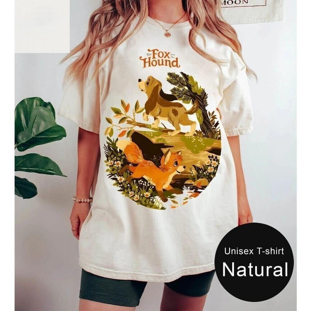 The Fox And The Hound Retro Disney Graphic Tee Cute Classic Unisex T-Shirt